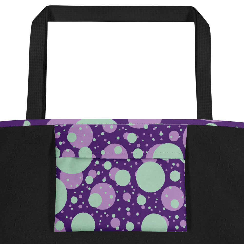 Vibrant All-Over Print Large Tote Bag | Everyday Canvas Carryall