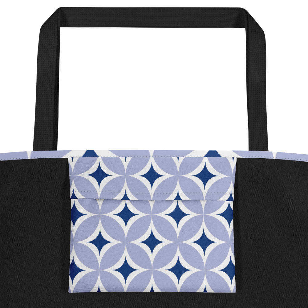 Trendy Chic All-Over Print Tote Bag | Stylish Women's Canvas Carryall