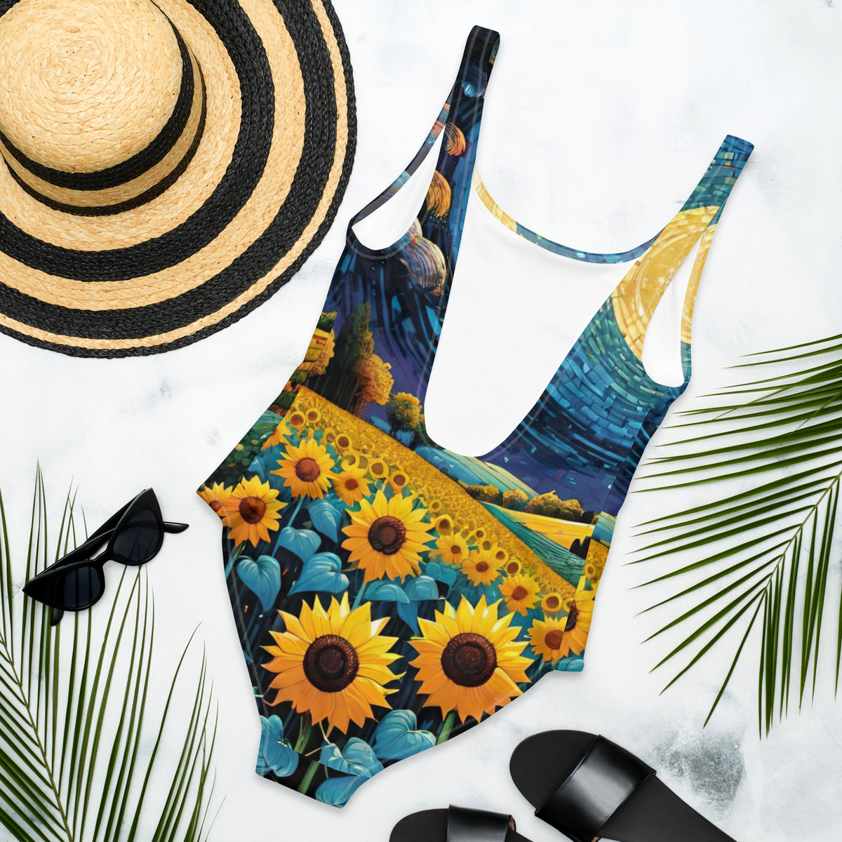 Chic One-Piece Swimsuit for Trendy Summer Beachwear