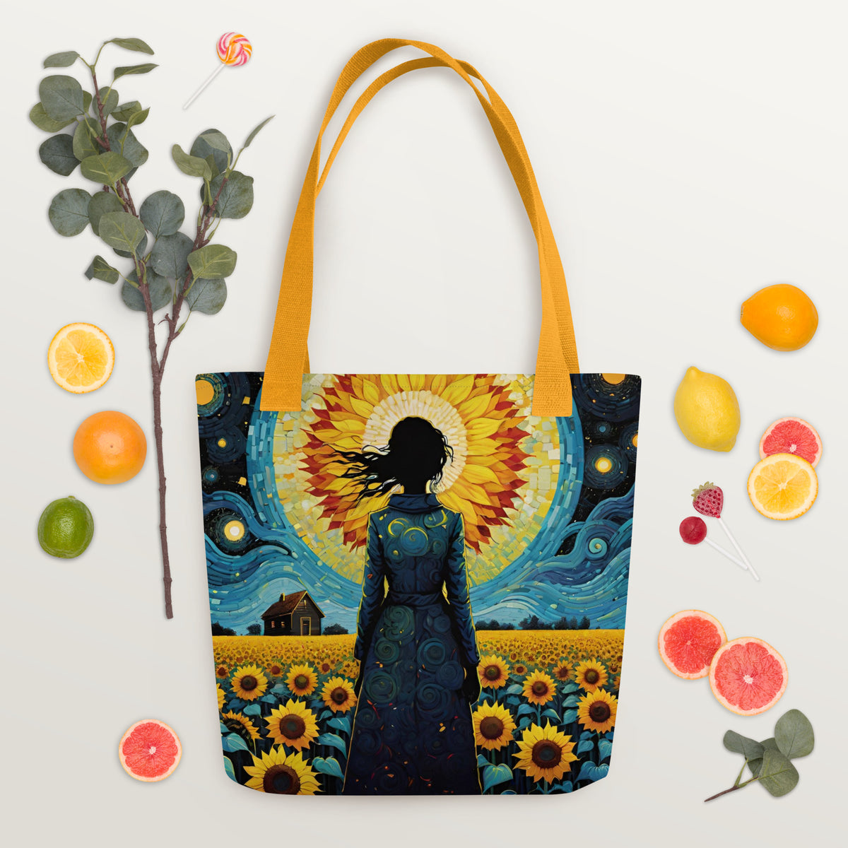 Hand-Designed Canvas Tote Bag | O'Mama Hills Eco-Friendly Print