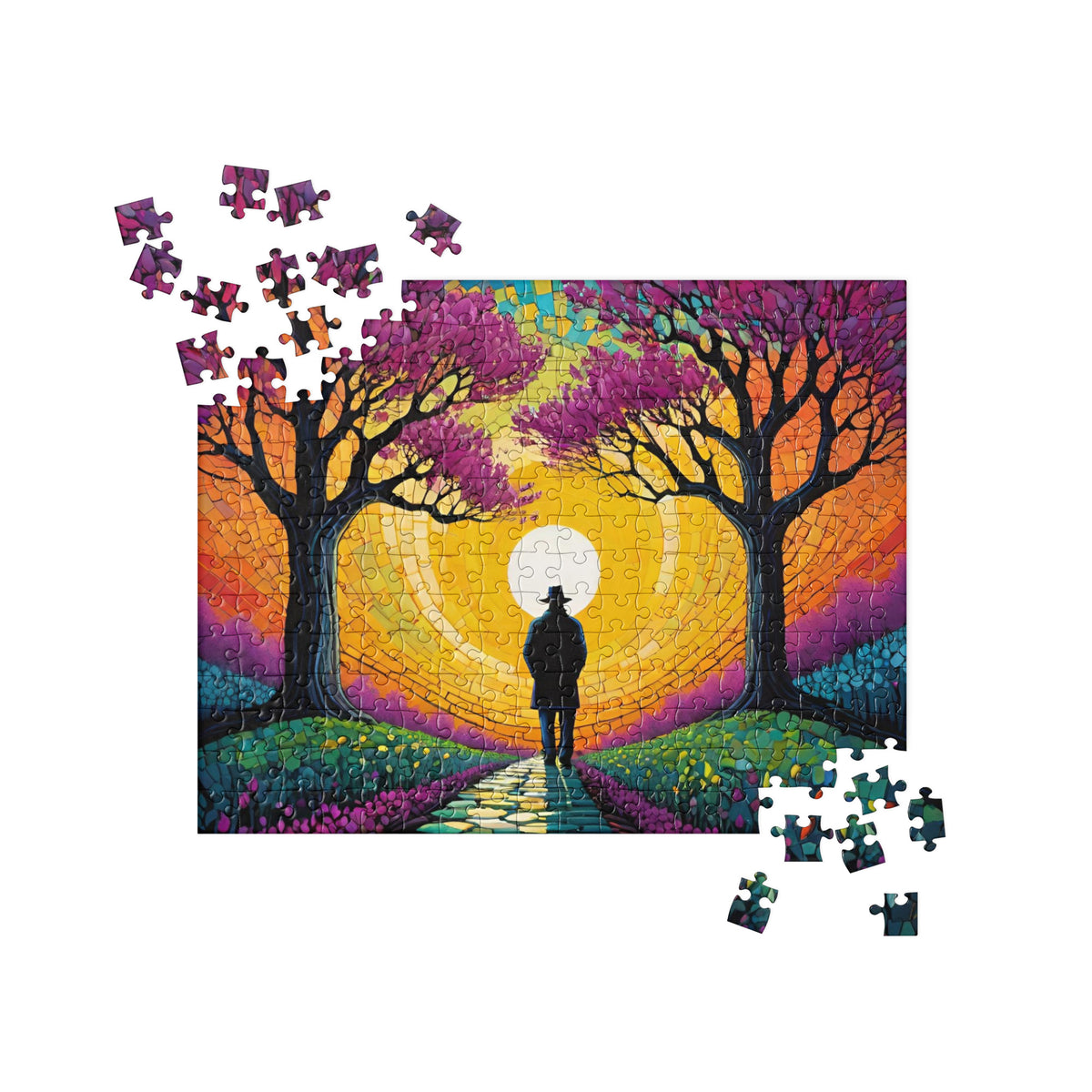 Vibrant Landscape Jigsaw Puzzle for Adults | Mindfulness Art Challenge