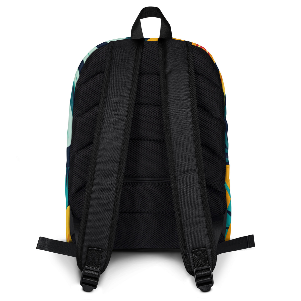 Tropical Leaves Rainbow Daypack | Vibrant Student Backpack