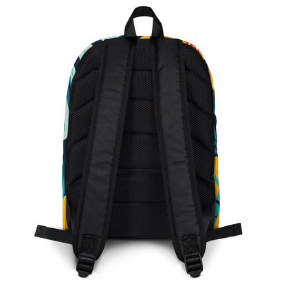 Tropical Leaves Rainbow Daypack | Vibrant Student Backpack