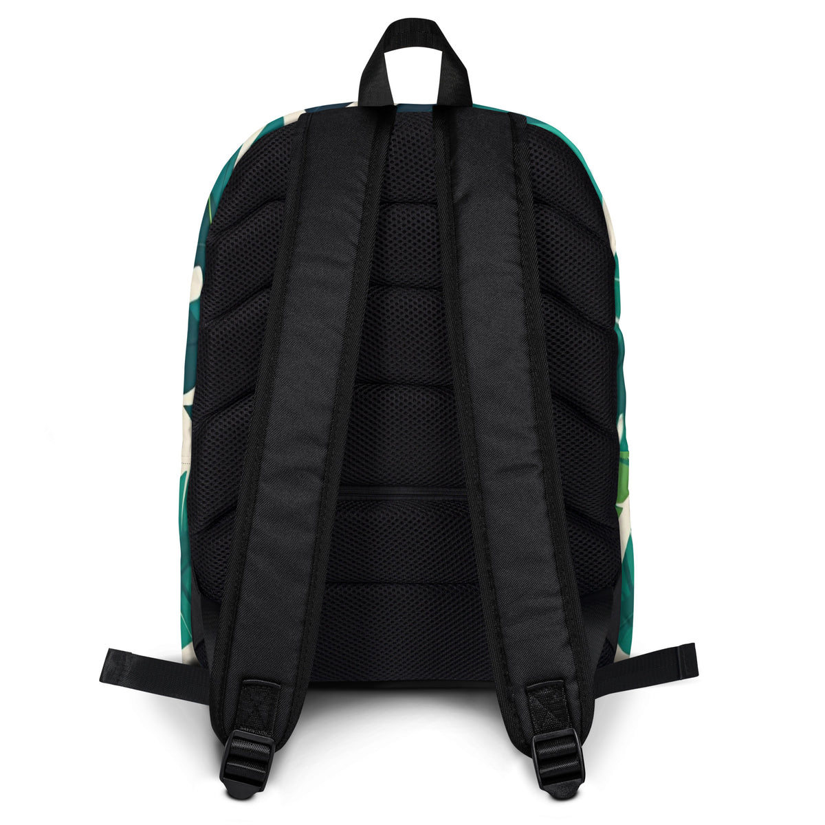 Teal Monstera Student Backpack | Tropical Daypack for Back to School & College