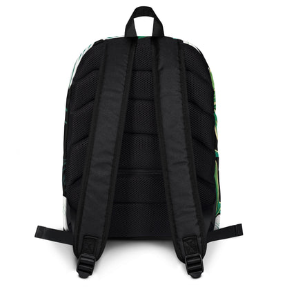 Tropical Monstera Leaf Backpack | Stylish Student Daypack