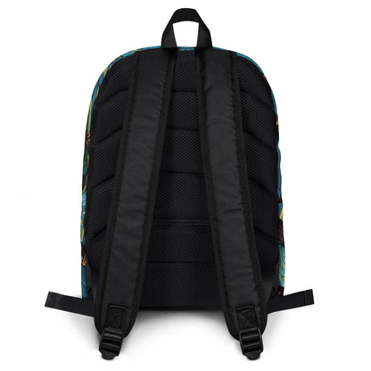 Tropical Sunset Backpack | Beach Vibes Student Daypack by O'Mama Hills