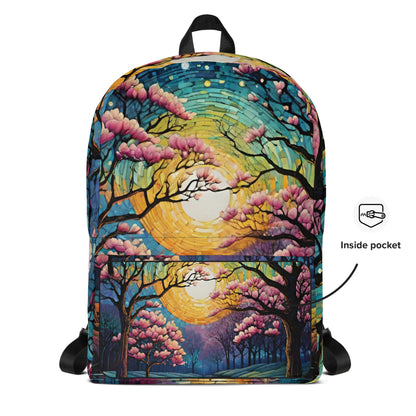 Sakura Cherry Blossom Student Backpack | Floral Daypack for Back to School & College