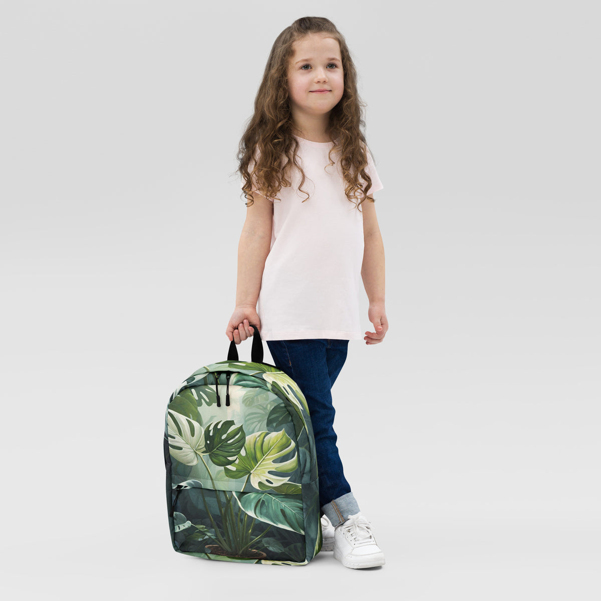 Tropical Monstera Leaf Student Backpack | College Daypack