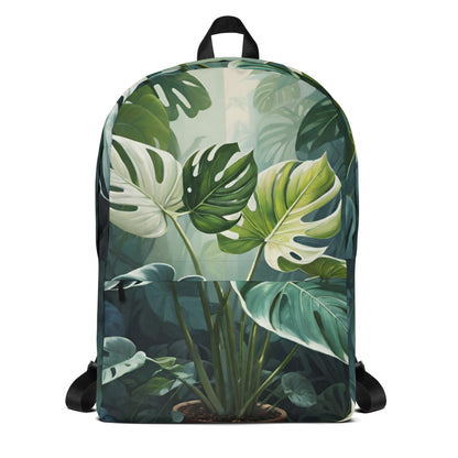Tropical Monstera Leaf Student Backpack | College Daypack