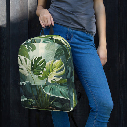 Tropical Monstera Leaf Student Backpack | College Daypack