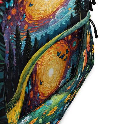 Sunset Wildflower Student Backpack | School & College Daypack for Back to School