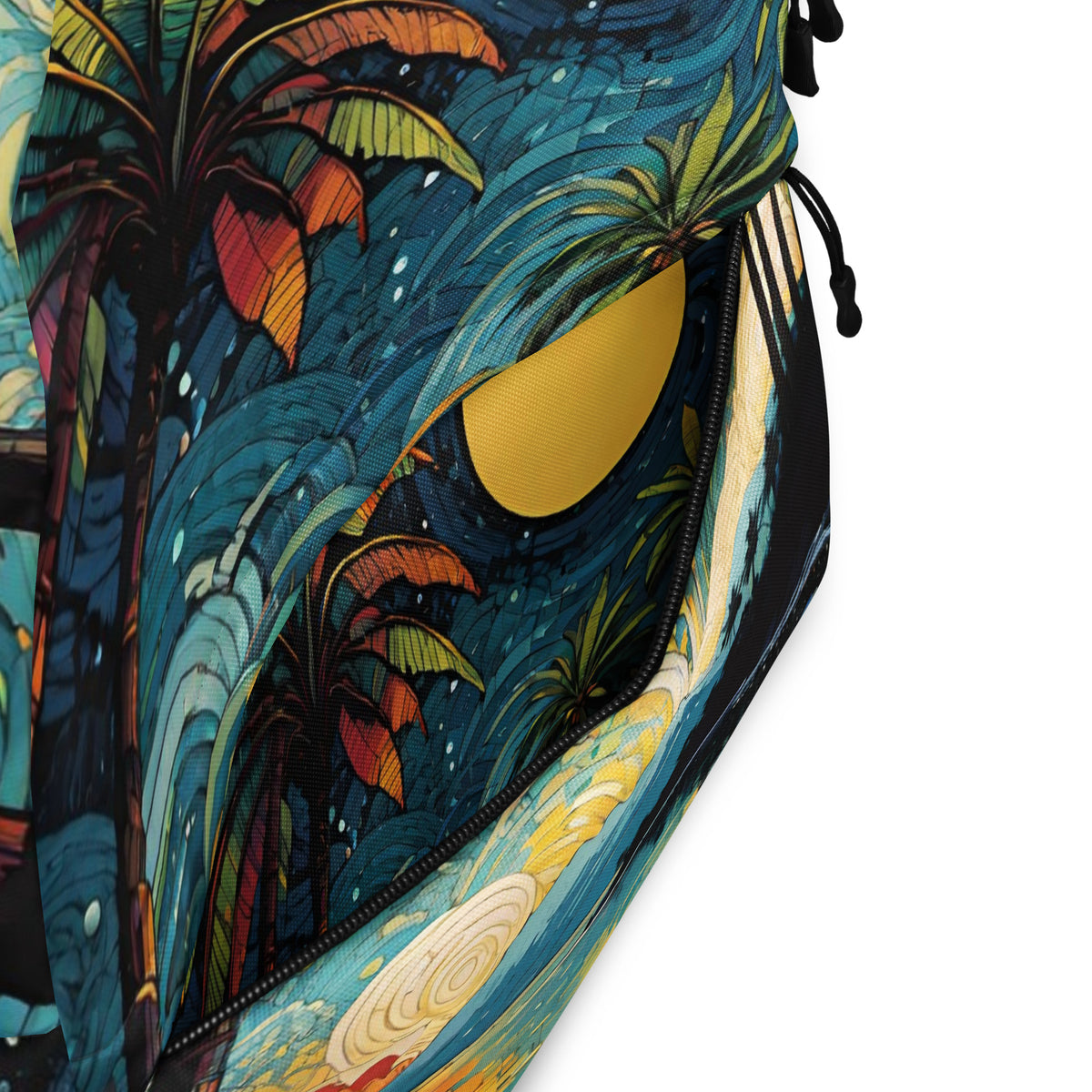 Tropical Sunset Backpack | Beach Vibes Student Daypack by O'Mama Hills