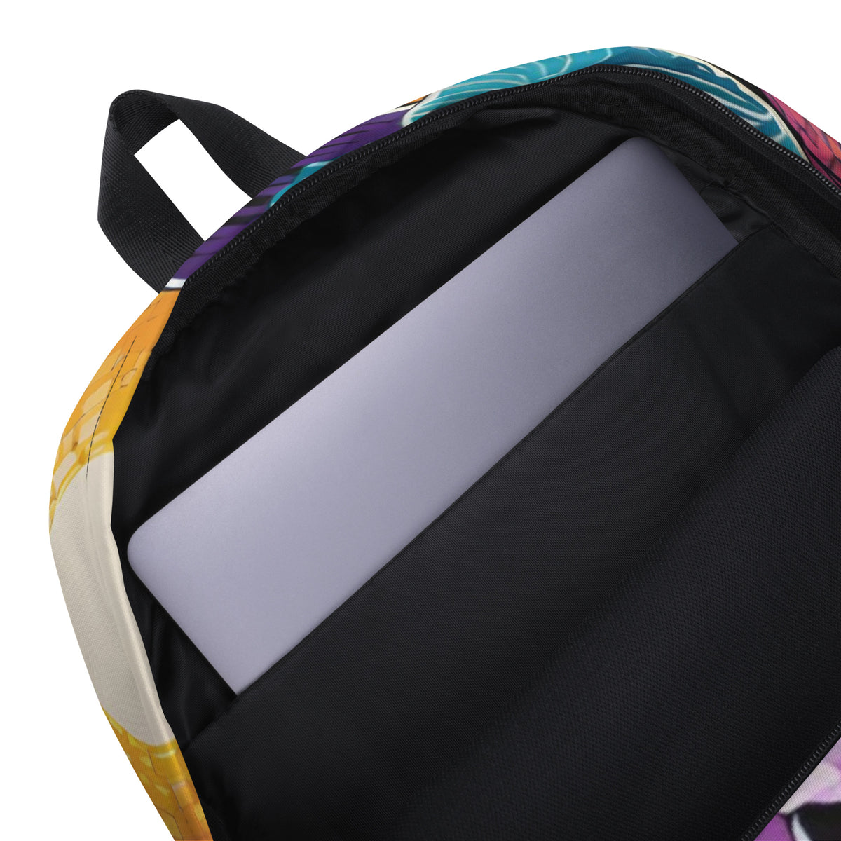 Tropical Sunset Lake Student Backpack | Blue Orchid Daypack for Back to School