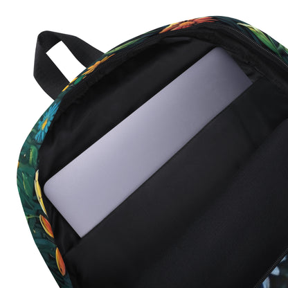 Sunset Wildflower Student Backpack | School & College Daypack for Back to School