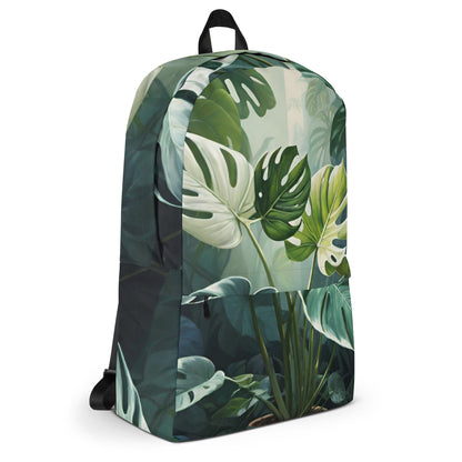 Tropical Monstera Leaf Student Backpack | College Daypack
