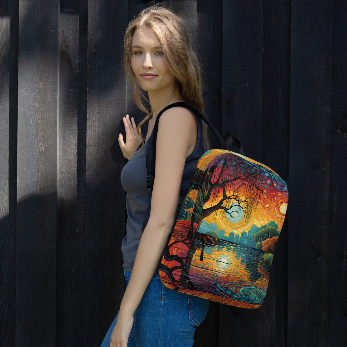 Golden Hour Scenic Backpack | Perfect Nature Student Daypack by O'Mama Hills