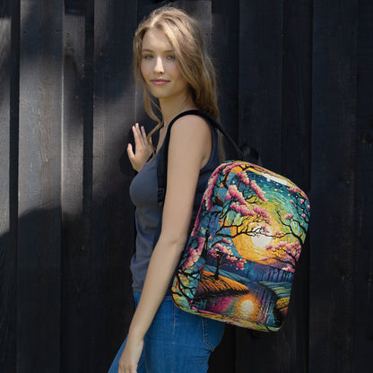 Sakura Cherry Blossom Student Backpack | Floral Daypack for Back to School & College