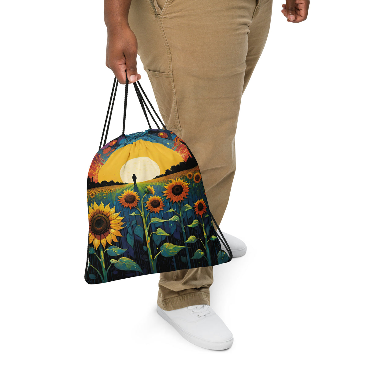 Versatile Drawstring Backpack - Perfect for Gym & Travel