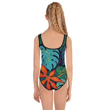 Vibrant All-Over Print Kids Swimsuit | Fun Summer Bathing Suit | UV Protection