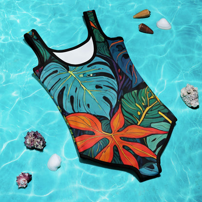 Vibrant All-Over Print Kids Swimsuit | Fun Summer Bathing Suit | UV Protection