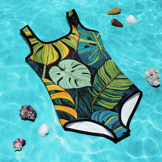 Vibrant All-Over Print Kids Swimsuit | Fun Summer Bathing Suit | UV Protection