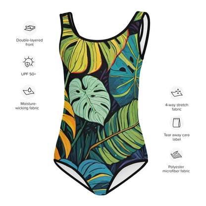 Vibrant All-Over Print Kids Swimsuit | Fun Summer Bathing Suit | UV Protection