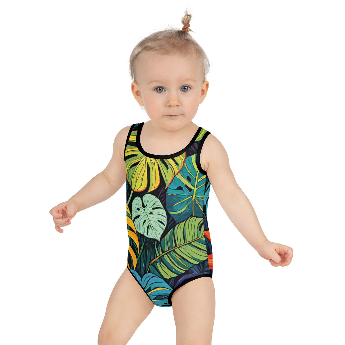Vibrant All-Over Print Kids Swimsuit | Fun Summer Bathing Suit | UV Protection