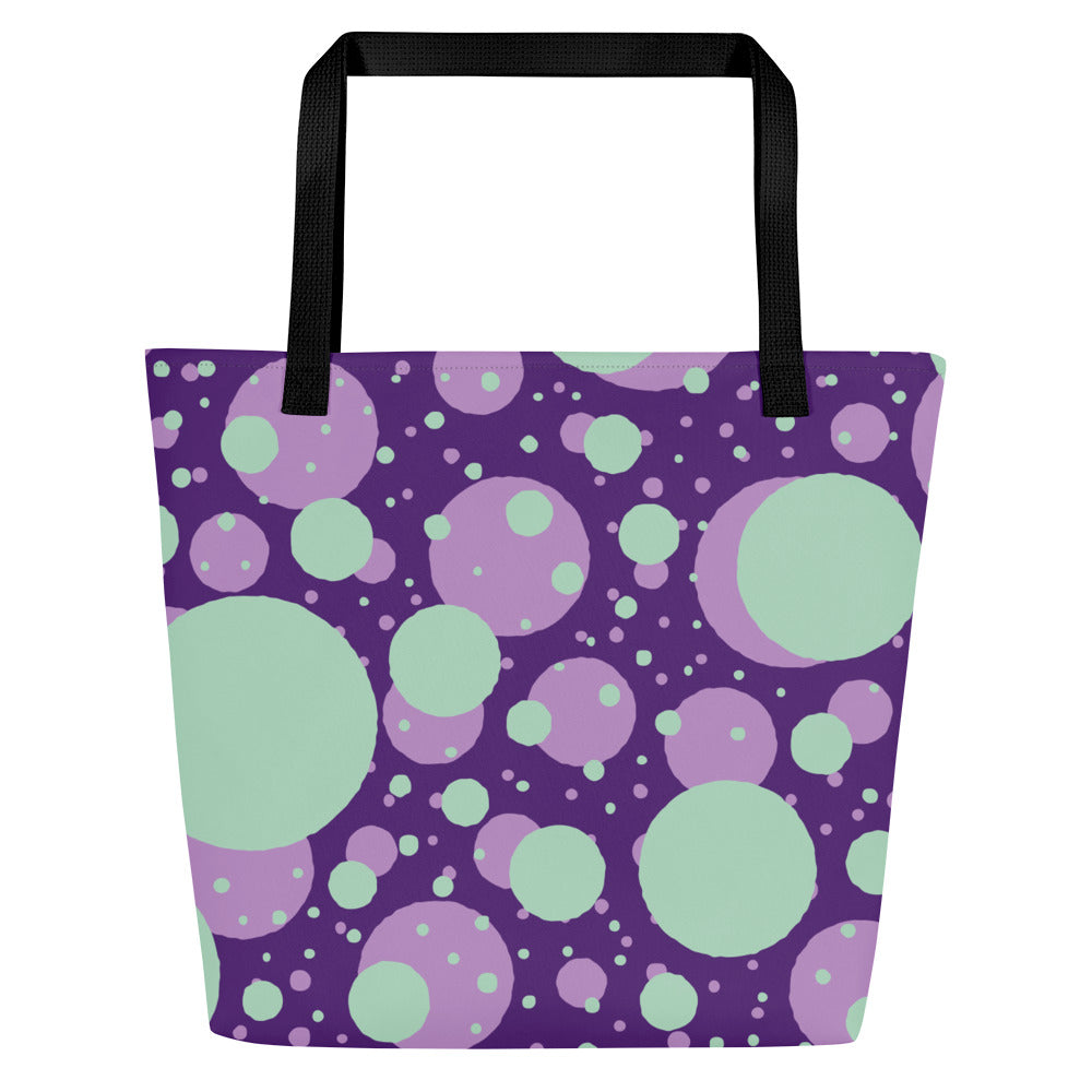 Vibrant All-Over Print Large Tote Bag | Everyday Canvas Carryall