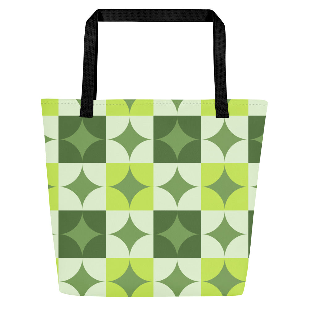 Trendy Chic All-Over Print Tote Bag | Stylish Women's Canvas Carryall