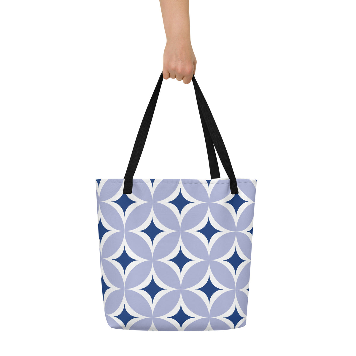 Trendy Chic All-Over Print Tote Bag | Stylish Women's Canvas Carryall