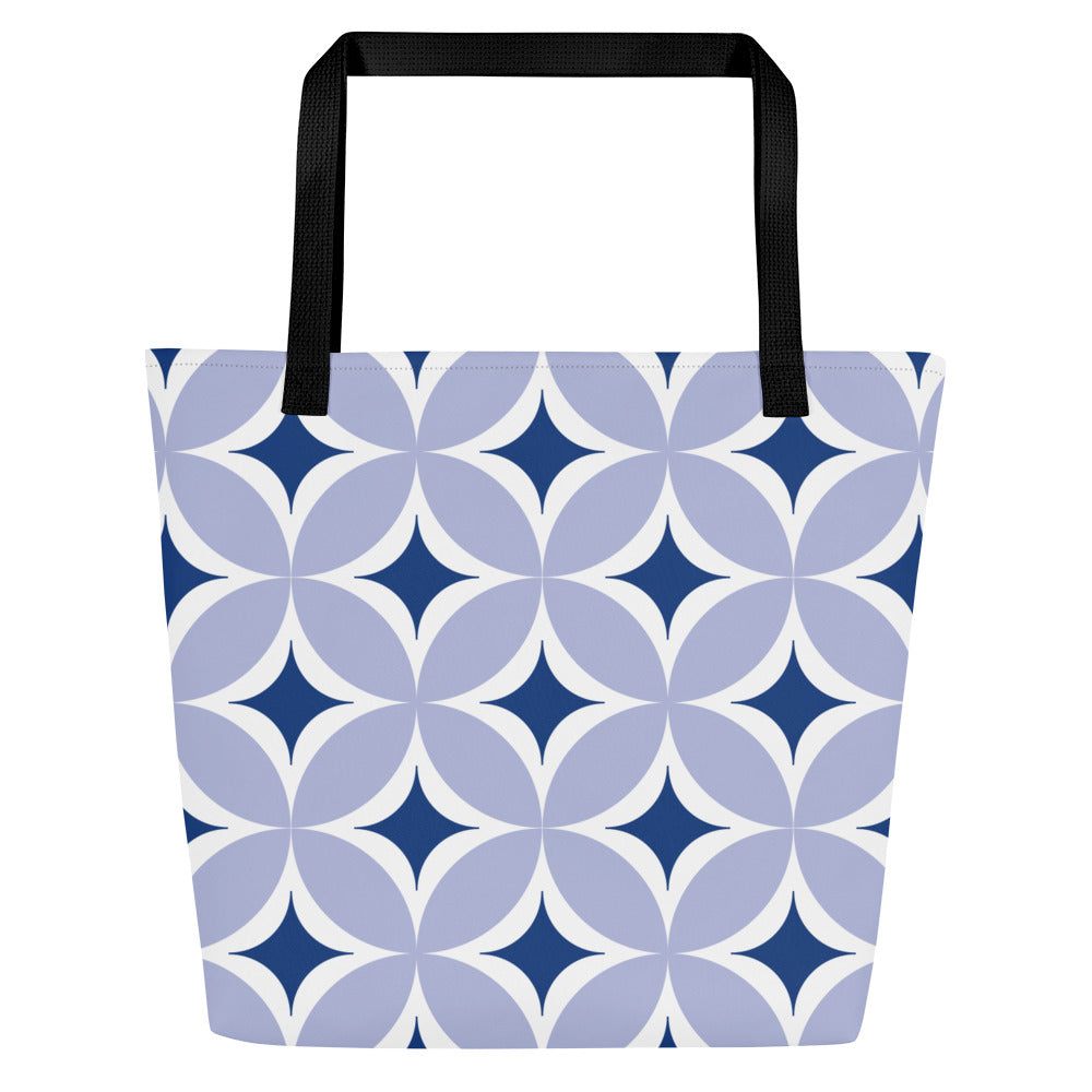 Trendy Chic All-Over Print Tote Bag | Stylish Women's Canvas Carryall