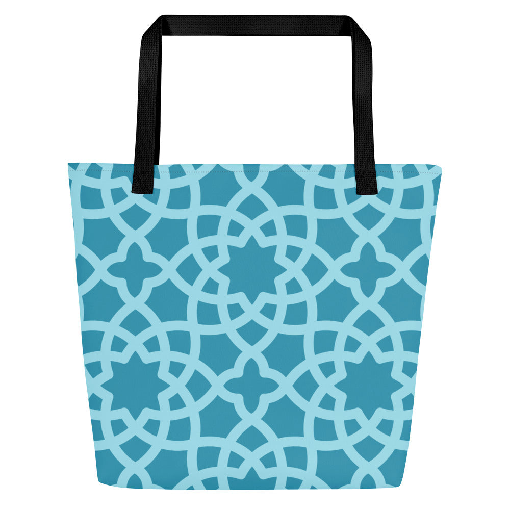 Trendy Chic Large Tote Bag | All-Over Print Fashion Carryall