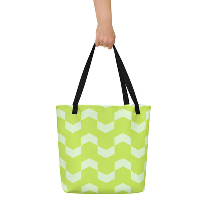 Eco-Friendly Large Tote Bag | Stylish All-Over Print Carryall