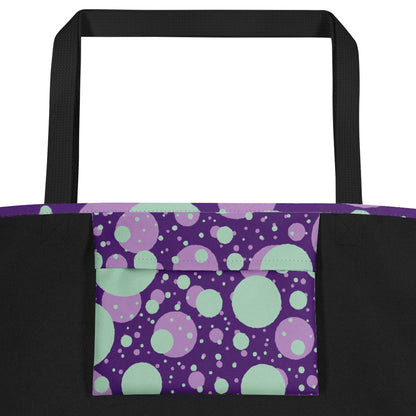 Vibrant All-Over Print Large Tote Bag | Everyday Canvas Carryall