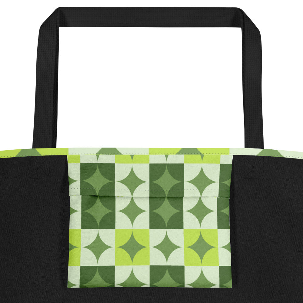 Trendy Chic All-Over Print Tote Bag | Stylish Women's Canvas Carryall