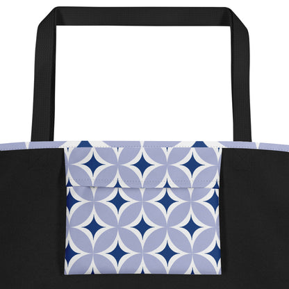 Trendy Chic All-Over Print Tote Bag | Stylish Women's Canvas Carryall