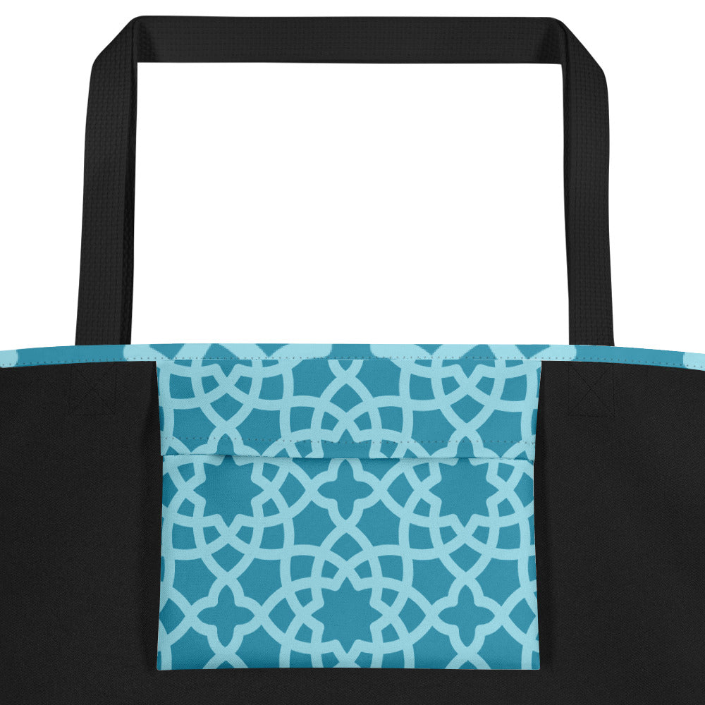 Trendy Chic Large Tote Bag | All-Over Print Fashion Carryall