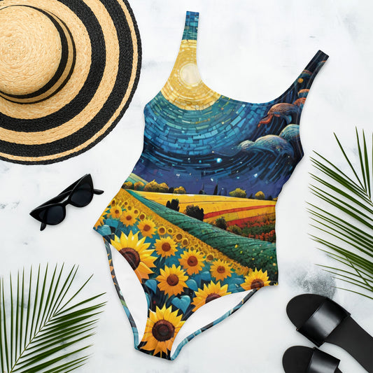 Chic One-Piece Swimsuit for Trendy Summer Beachwear
