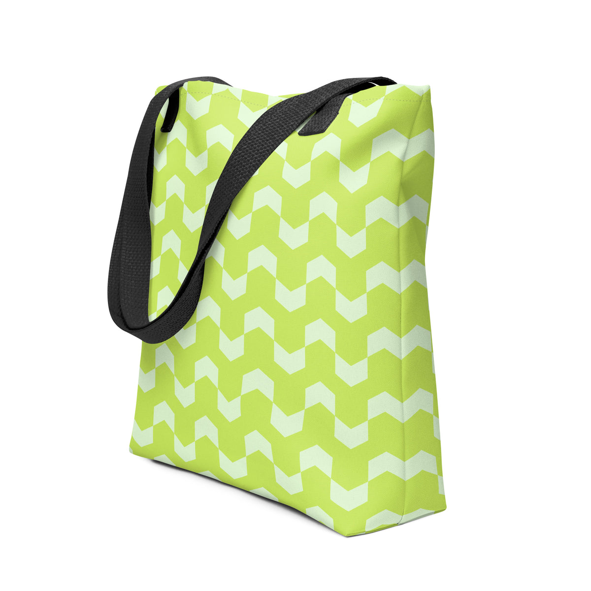 Women's eco-friendly canvas tote bag on white background