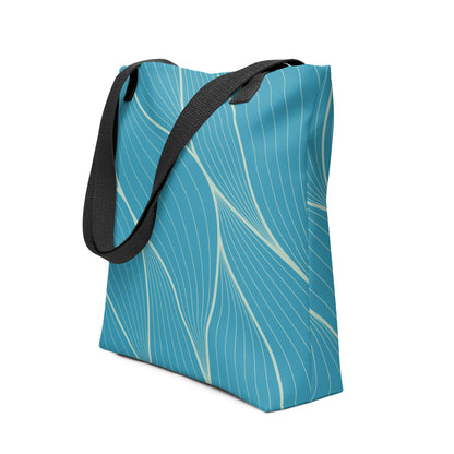 Stylish eco-friendly sustainable tote bag with daily use design on renewable canvas material