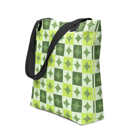 Stylish eco-friendly reusable tote bag with chic design on sustainable canvas material