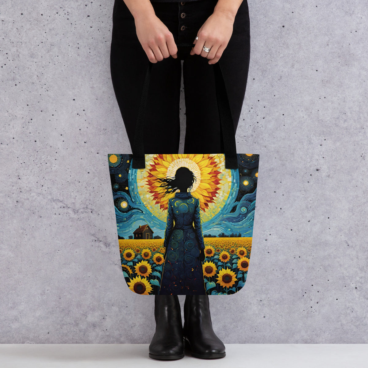 Hand-Designed Canvas Tote Bag | O'Mama Hills Eco-Friendly Print