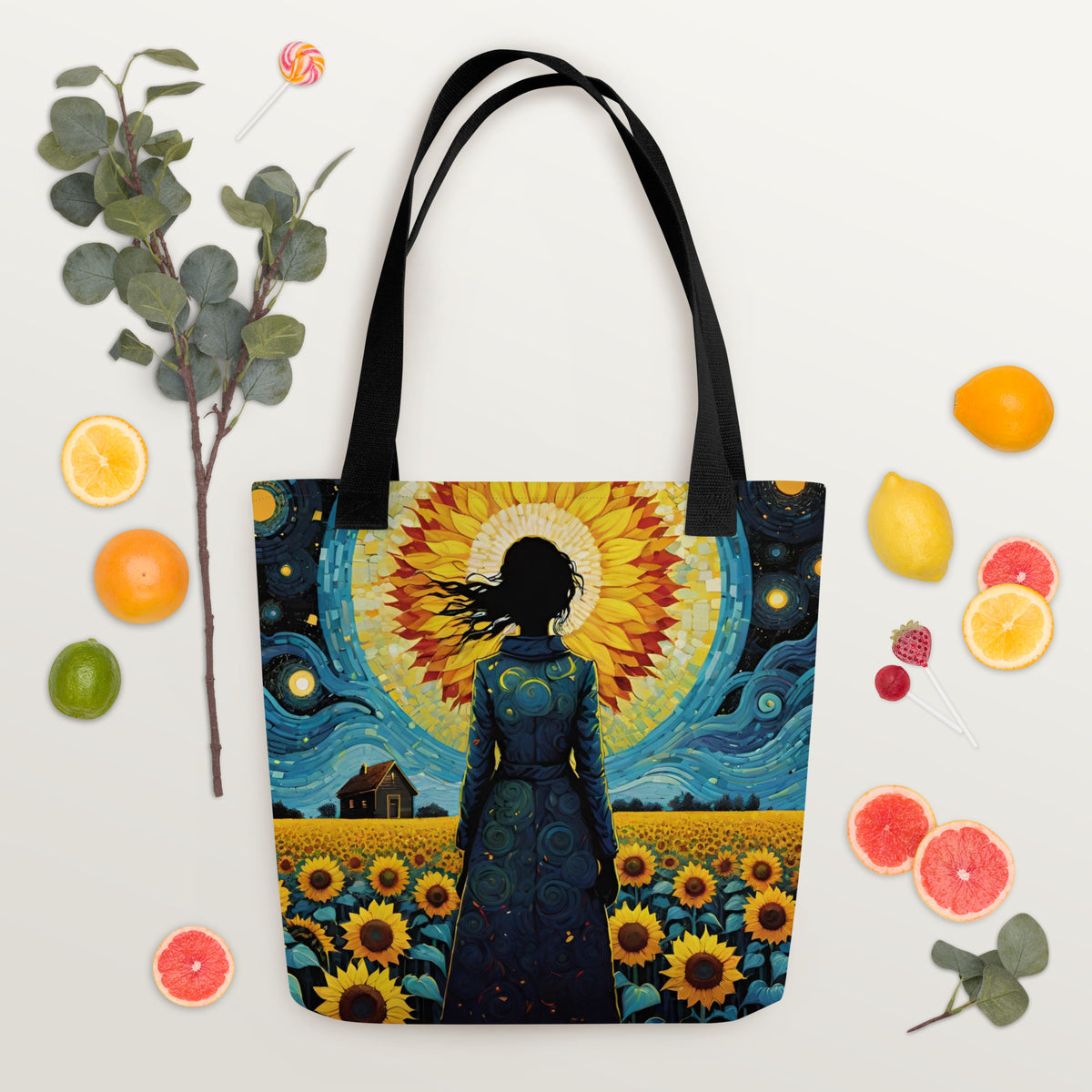 Hand-Designed Canvas Tote Bag | O'Mama Hills Eco-Friendly Print