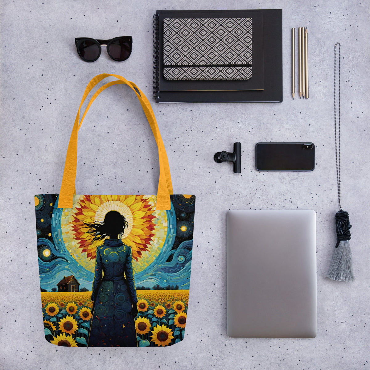 Hand-Designed Canvas Tote Bag | O'Mama Hills Eco-Friendly Print