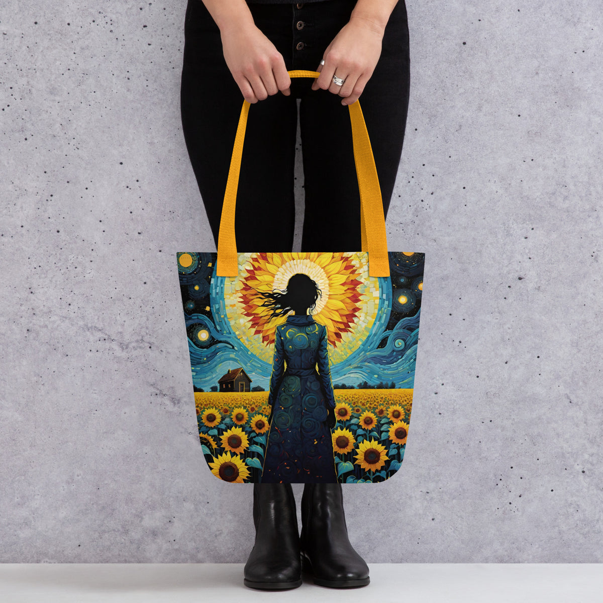 Hand-Designed Canvas Tote Bag | O'Mama Hills Eco-Friendly Print