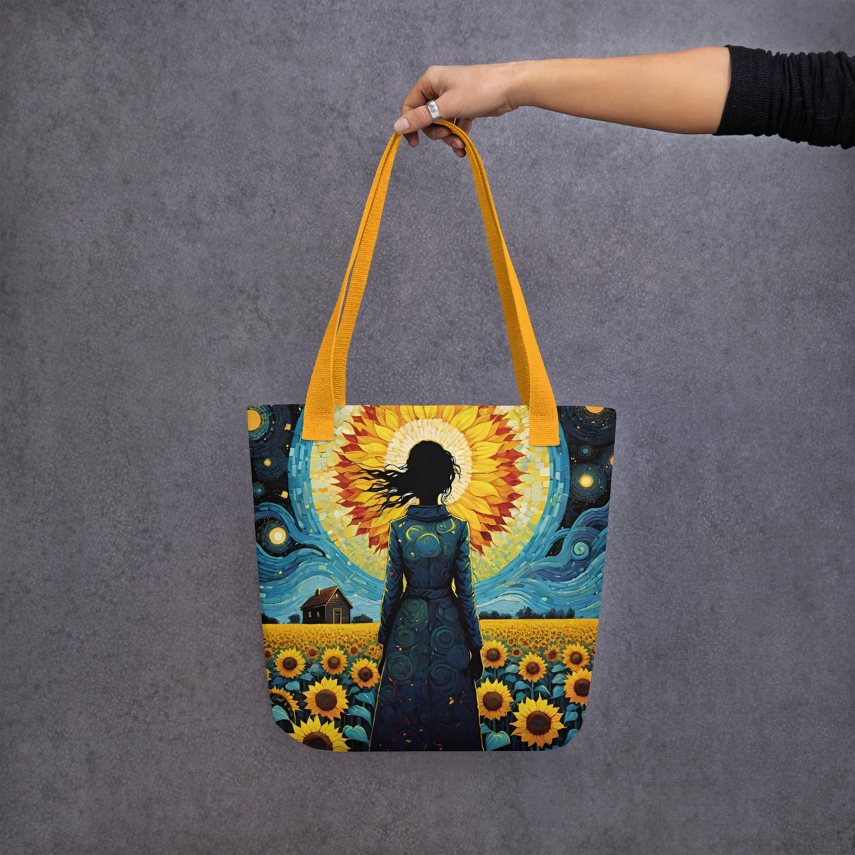Hand-Designed Canvas Tote Bag | O'Mama Hills Eco-Friendly Print