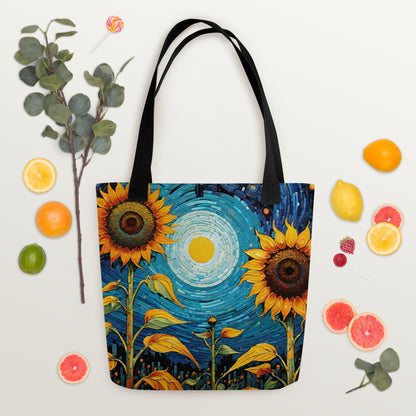 Sunflower Tote Bag | Hand-Designed Floral Carryall