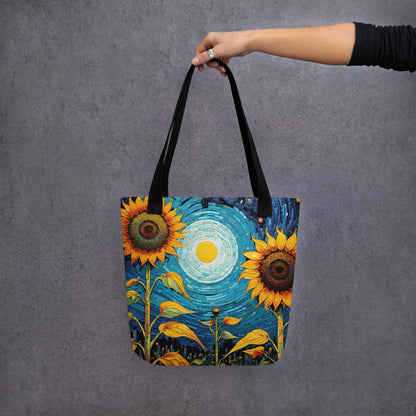 Sunflower Tote Bag | Hand-Designed Floral Carryall