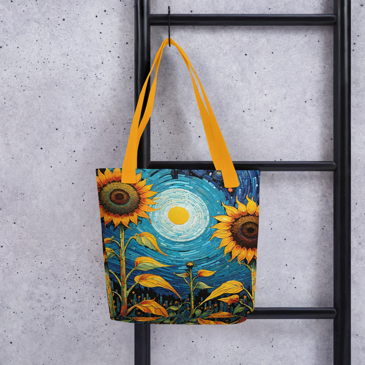 Sunflower Tote Bag | Hand-Designed Floral Carryall