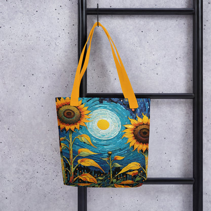 Sunflower Tote Bag | Hand-Designed Floral Carryall